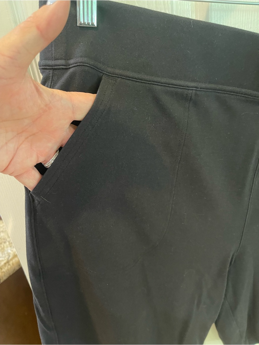 Duluth Trading Co Black Pull-On Bermuda Shorts - Picture 7 of 10